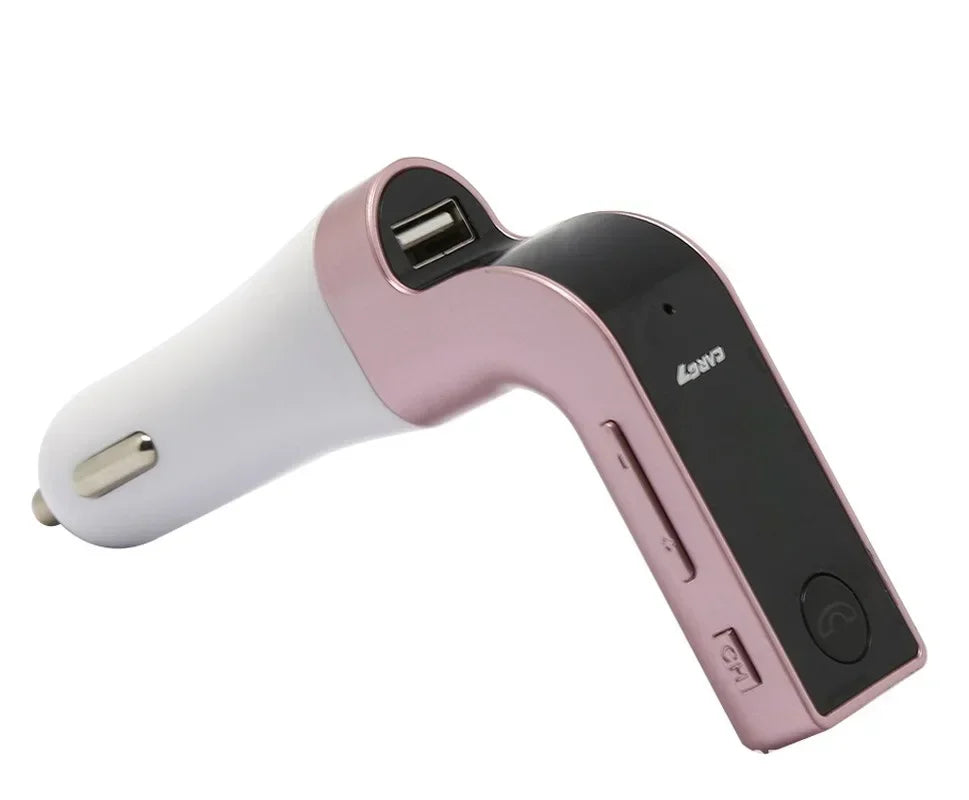 Car Bluetooth FM Transmitter Handsfree Bluetooth Receiver Car Kit Auto Cigarette Lighter USB MP3 Music Player for IPhone IPad
