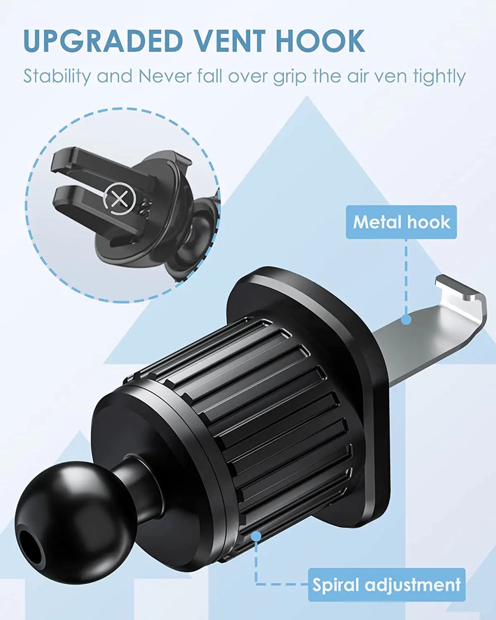 Gravity Auto-Clamp Car Air Vent Phone Holder