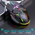 New Ergonomic Wired Gaming Mouse USB Computer Mouse Gaming RGB Mause Gamer Mouse 6 Button LED Silent Mice for PC Laptop