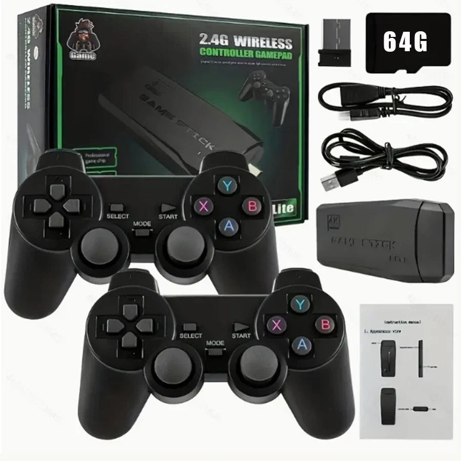 M8 4K Wireless Retro Game Stick – 20,000+ Games