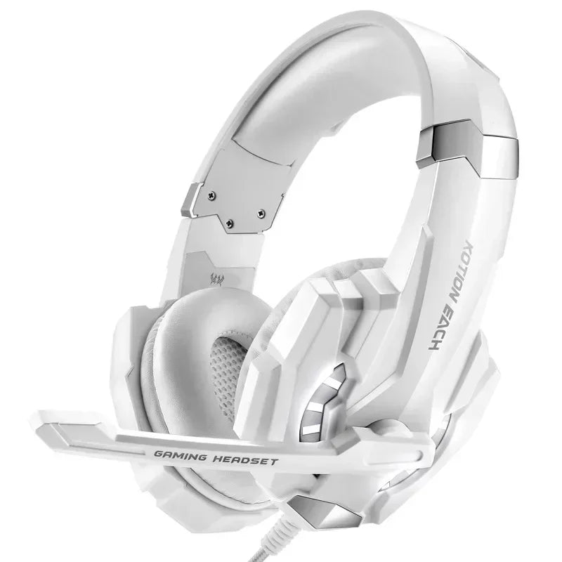 Gaming Headset With Microphone For PS5 PS4 Xbox PC 3D Surround Sound RGB Wired Headphones Noise Cancelling Memory Foam Earcup