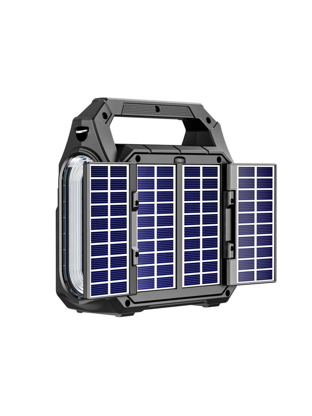 KTS-2299 Portable Bluetooth Speaker 5W | 3600mAh Outdoor Wireless Speaker with FM Radio, USB, TF Card, AUX & TWS | 4-Inch Speaker with Torch Light & Solar Charging