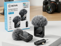 BOYA BY-MW8 Wireless Microphone System | Dual-Channel 2.4GHz Lavalier Mic | 50M Wireless Range | USB-C & 3.5mm TRS | Omnidirectional Mic for YouTube, Vlogging, Interviews & Live Streaming